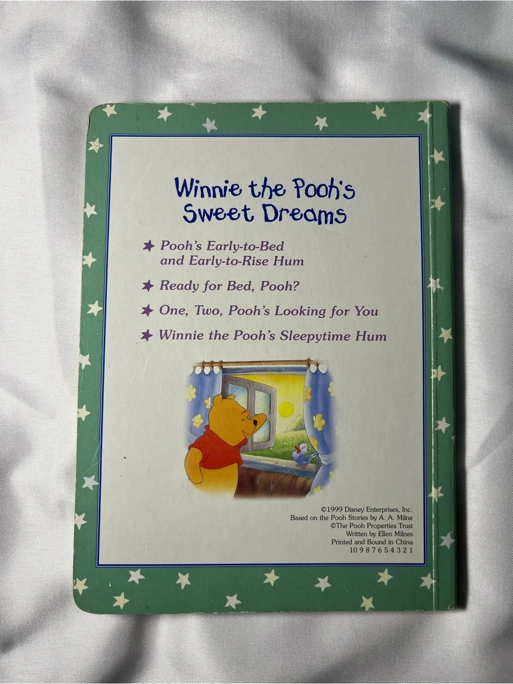 Disney One Two Pooh’s Looking For You Sweet Dreams Board Book 1999 1st Edition